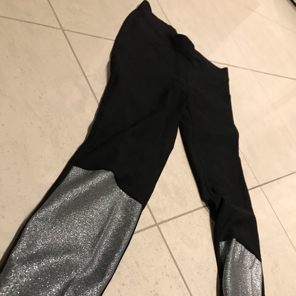 Glitter leg black jeggings H&M - Picture 3 of 3